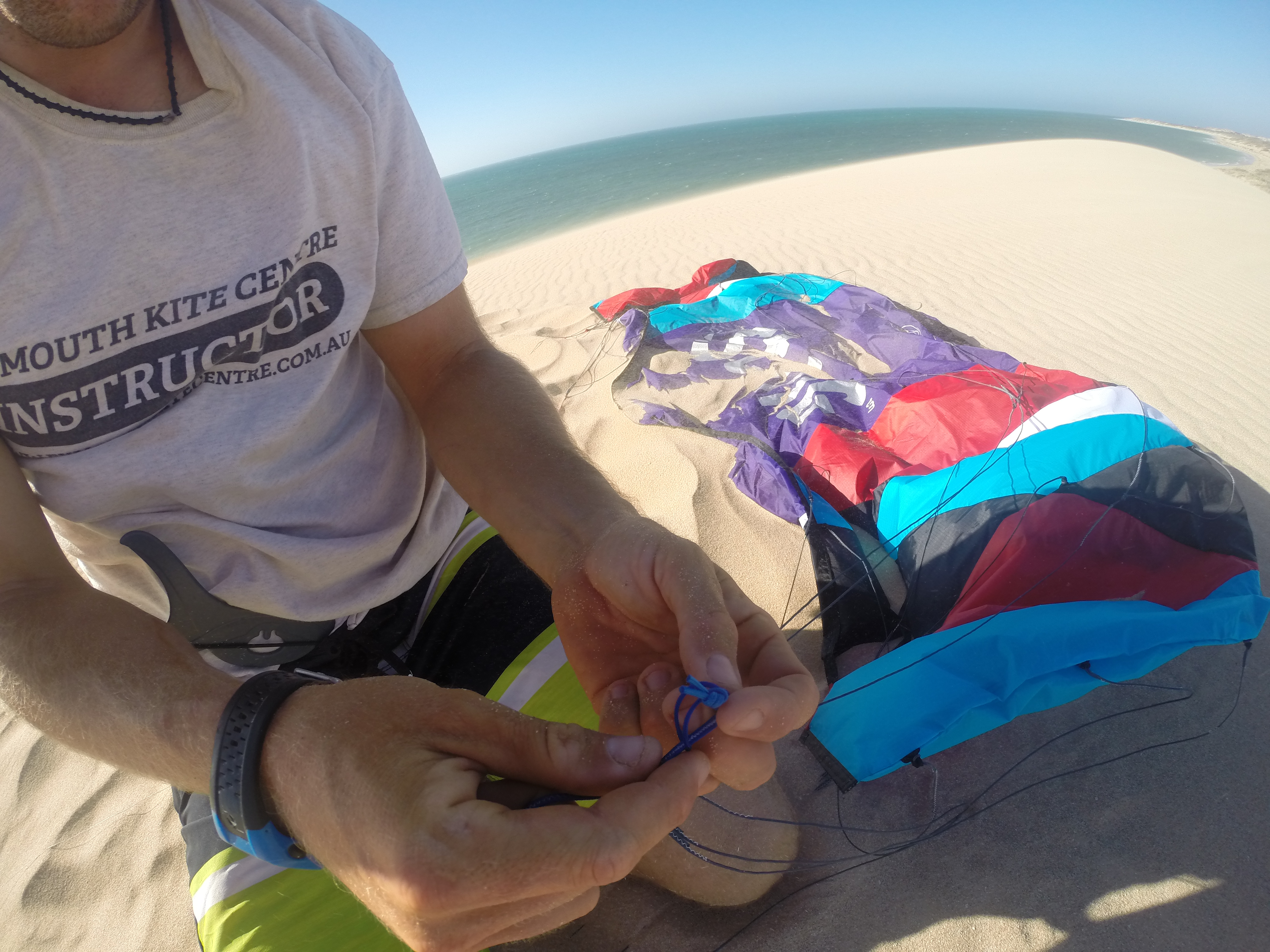 Kite set up