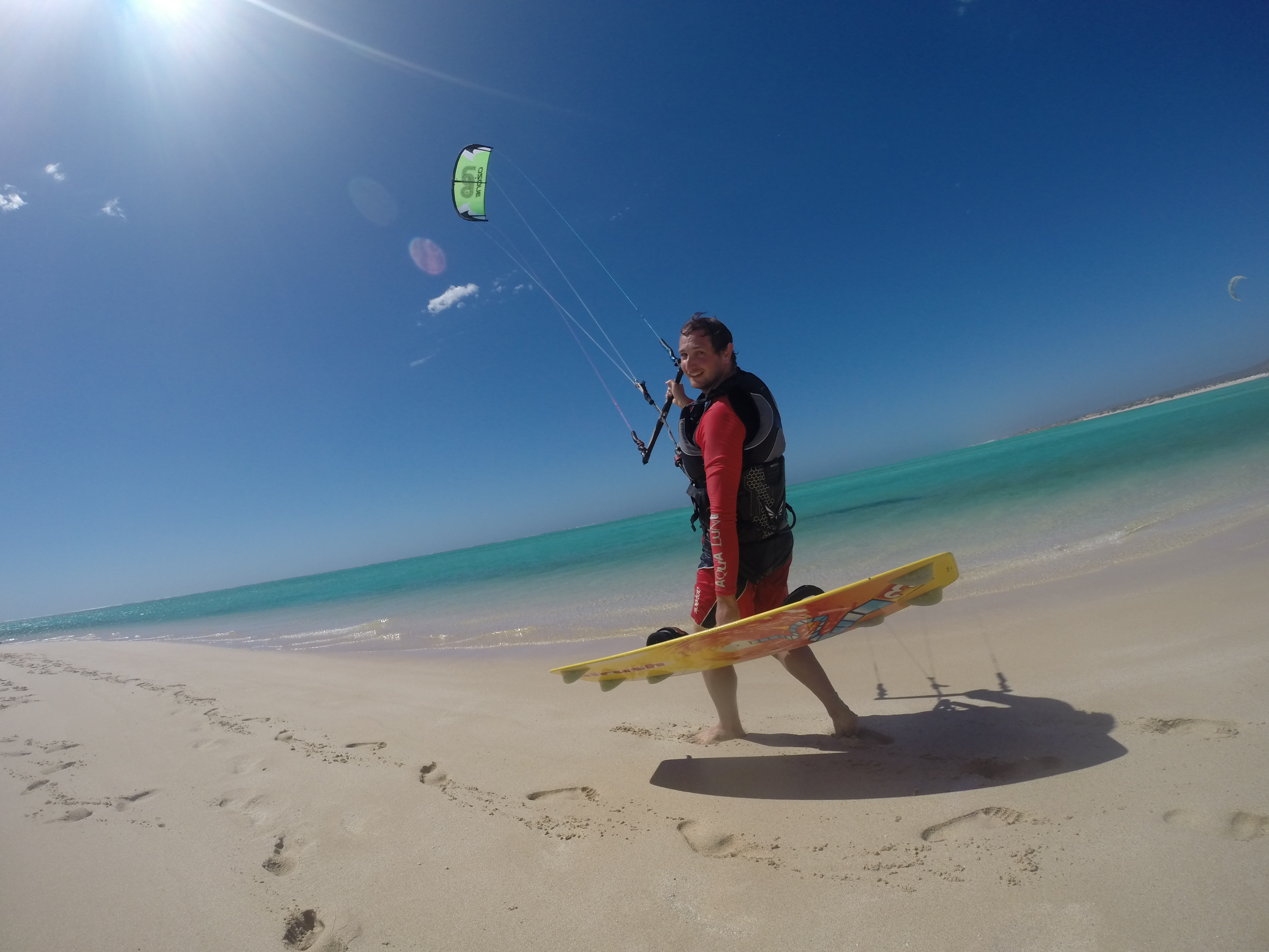 Kitesurfing Sandy Bay with Exmouth Surf Centre