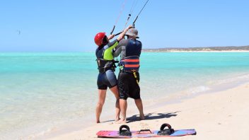 Kitesurfing